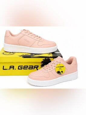 L.A. Gear Dash Sneakers Blush Pink Platform Casual Shoes Women’s Size 12 NIB